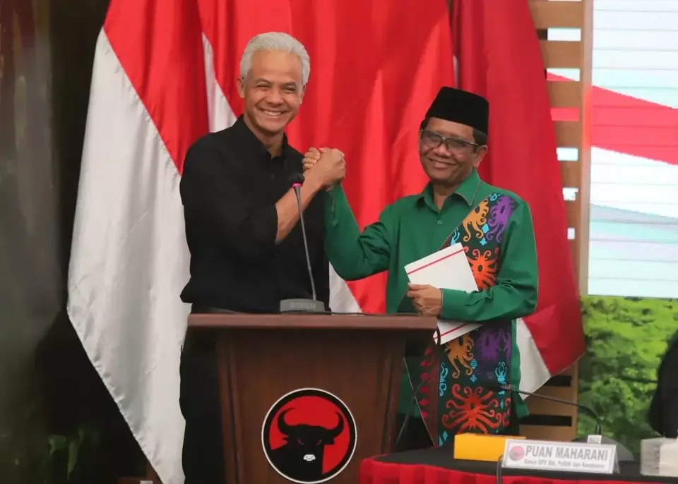 Ganjar dan Mahfud MD Bakal Daftar ke KPU Hari Pertama