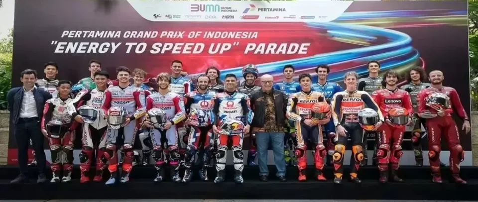 Pembalap MotoGP Parade di Kota Mataram NTB Hari Ini