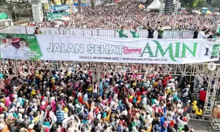 Jalan Sehat dan Sholawat Bersama Muhaimin Iskandar di Kota Malang Dipadati Ribuan Orang