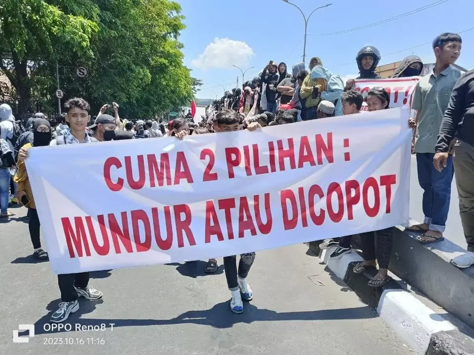 Macet Total, 4000 Massa di DPRD Sulsel Tuntut Copot PJ Gubernur Sulsel