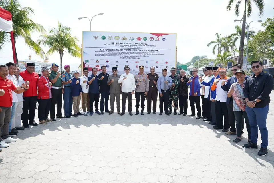 Polres Baubau Gelar Deklarasi Pemilu Damai 2024