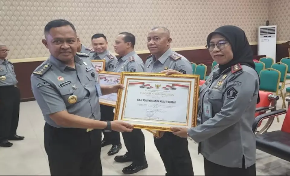 Bapas Baubau Raih Penghargaan P2HAM dari Menkumham