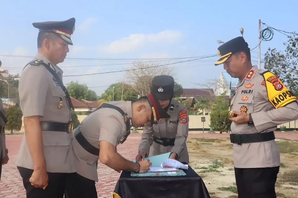Perwira Polres Baubau Berganti, Serah Terima Jabatan Dipimpin Kapolres