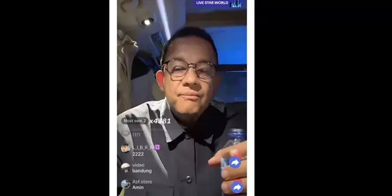 Anies Baswedan Kampanye lewat Live TikTok