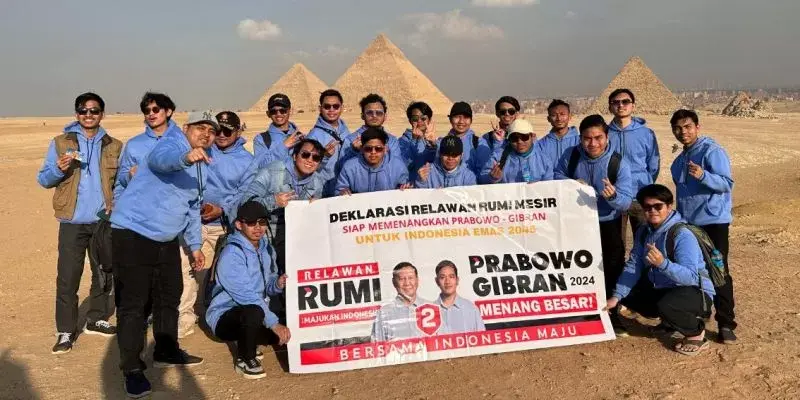 Relawan untuk Majukan Indonesia di Mesir Nyatakan Dukung Prabowo-Gibran