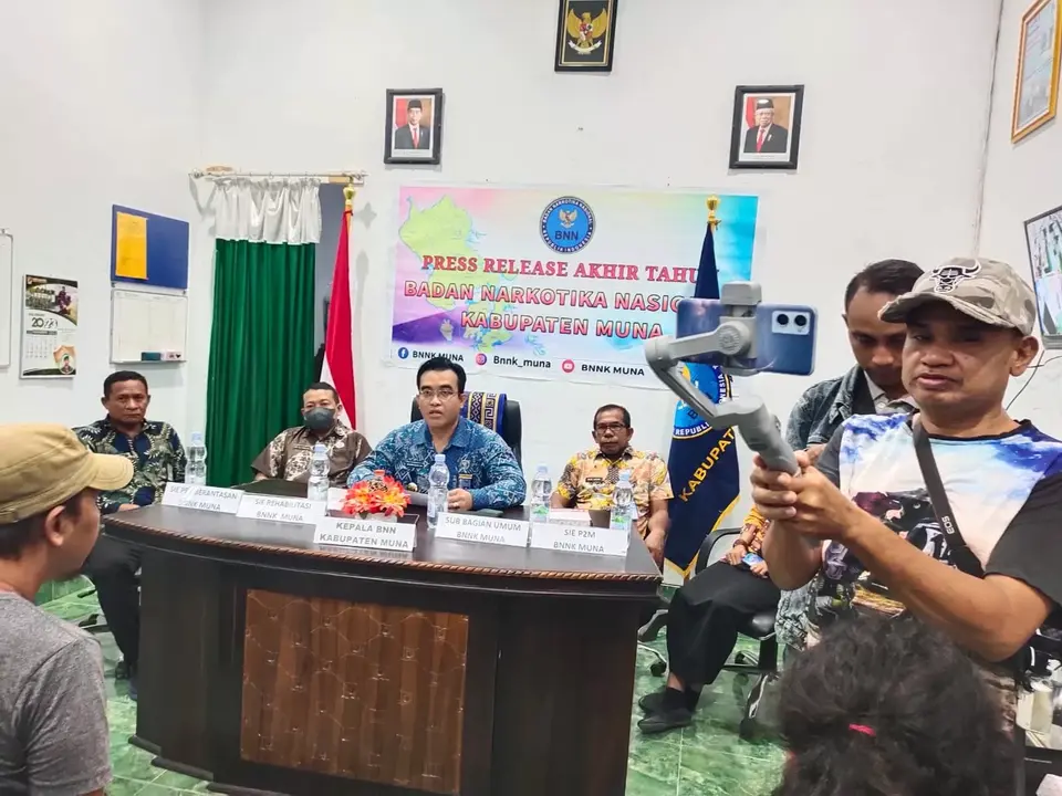 BNN Kabupaten Muna Release Capaian Kinerja Selama Satu Tahun