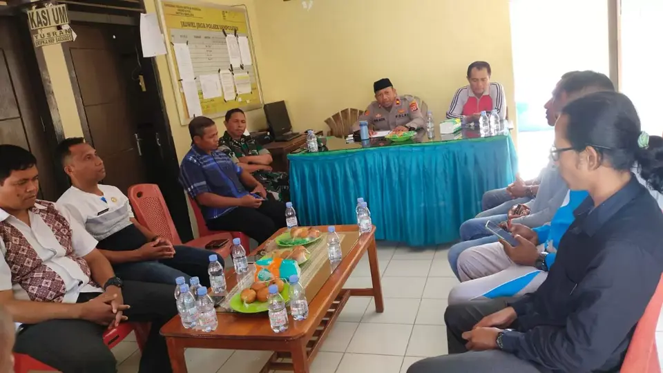 Polsek Sampolawa Gelar Rakor Lintas Sektor, Joget Dilarang