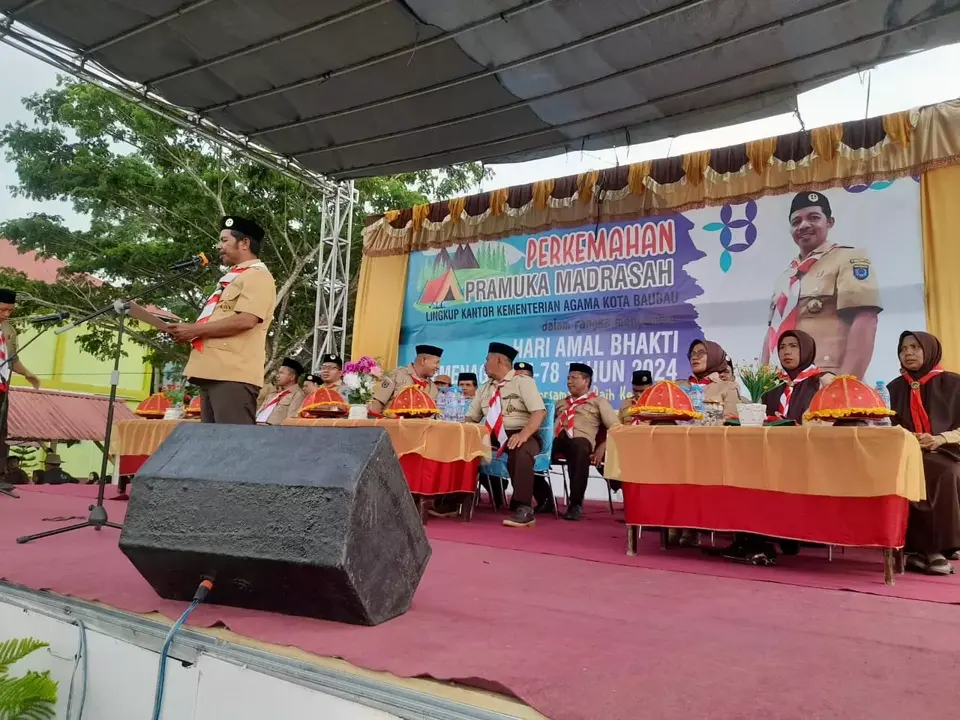 Hari Amal Bakti, Kemenag Baubau Gelar Perkemahan