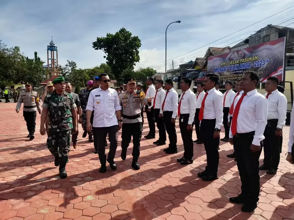 Polres Baubau Gelar Apel Pasukan Operasi Lilin Anoa 2023