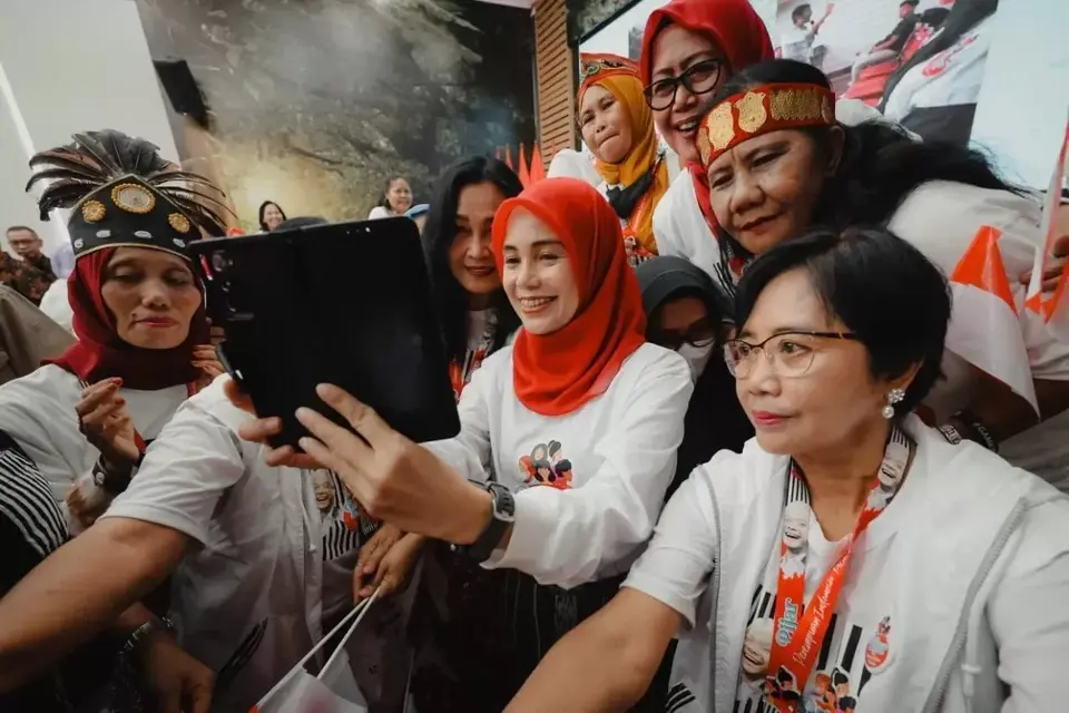 Safari di Madiun, Atikoh Ungkap Salah Satu Visi Pasangan Ganjar Pranowo-Mahfud MD adalah stabilisasi Harga
