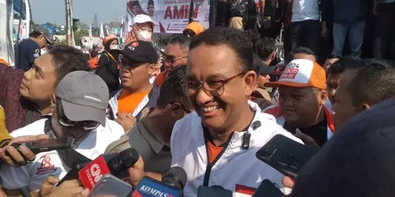 Pasangan Amin Awali Kampanye Akbar dengan Senam Massal di Tangerang