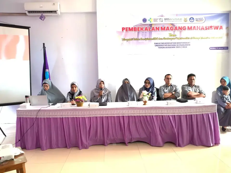 Mahasiswa Prodi Kesmas FKM Unidayan Ikuti Pembekalan Magang