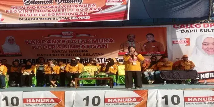 Target Dua Kursi dari Sampolawa untuk DPRD Busel, Partai Hanura Kampanye Terbuka