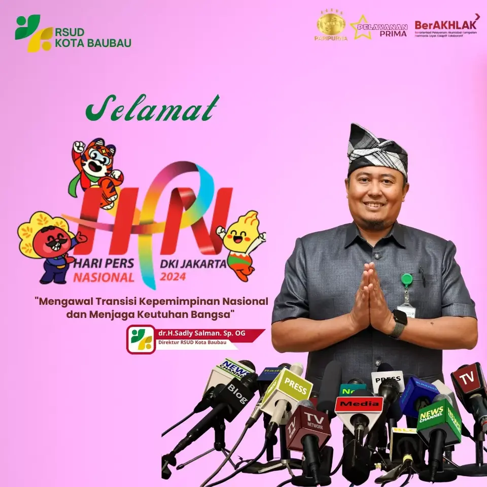 Direktur RSUD Baubau Ucapkan Selamat Hari Pers Nasional