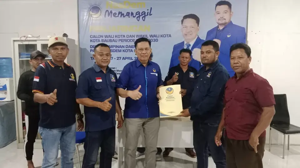 Nasdem Buka Penjaringan Balon Walikota Baubau, Arifuddin Pendaftar Pertama Dinilai Mampu Tempati Posisi 01 Maupun 02