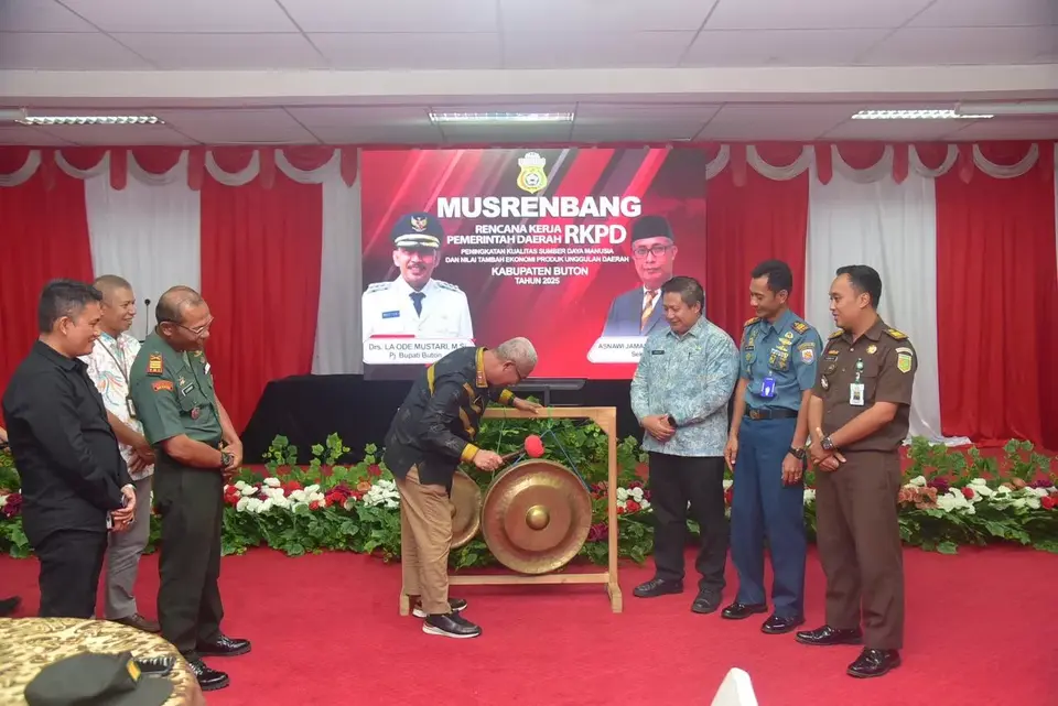 Prioritas Pembangunan, Program dan Kegiatan Bakal Diselenggarakan Pada Tahun Berikutnya, Sekda Buton Buka Musrenbang RKPD 2025