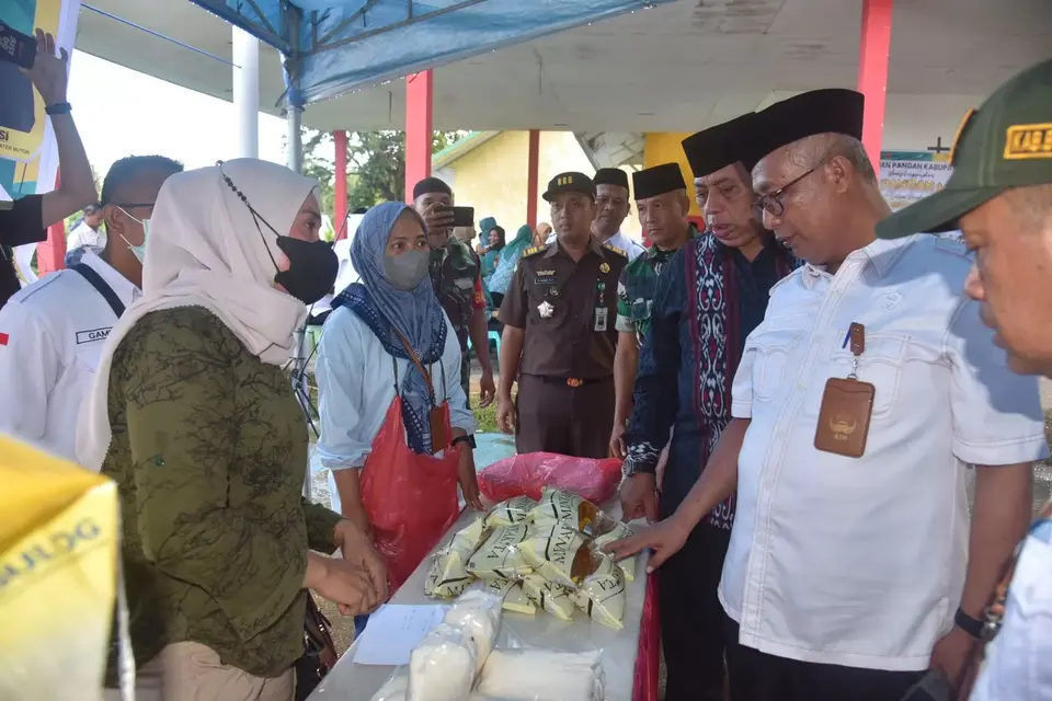 Stabilisasi Pasokan dan Harga Pangan Pemda Buton Gelar Pangan Murah di Wolowa