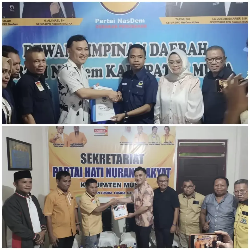 Balon Bupati Muna LM Ihsan Taufik Ridwan Mendaftar di Nasdem dan Hanura