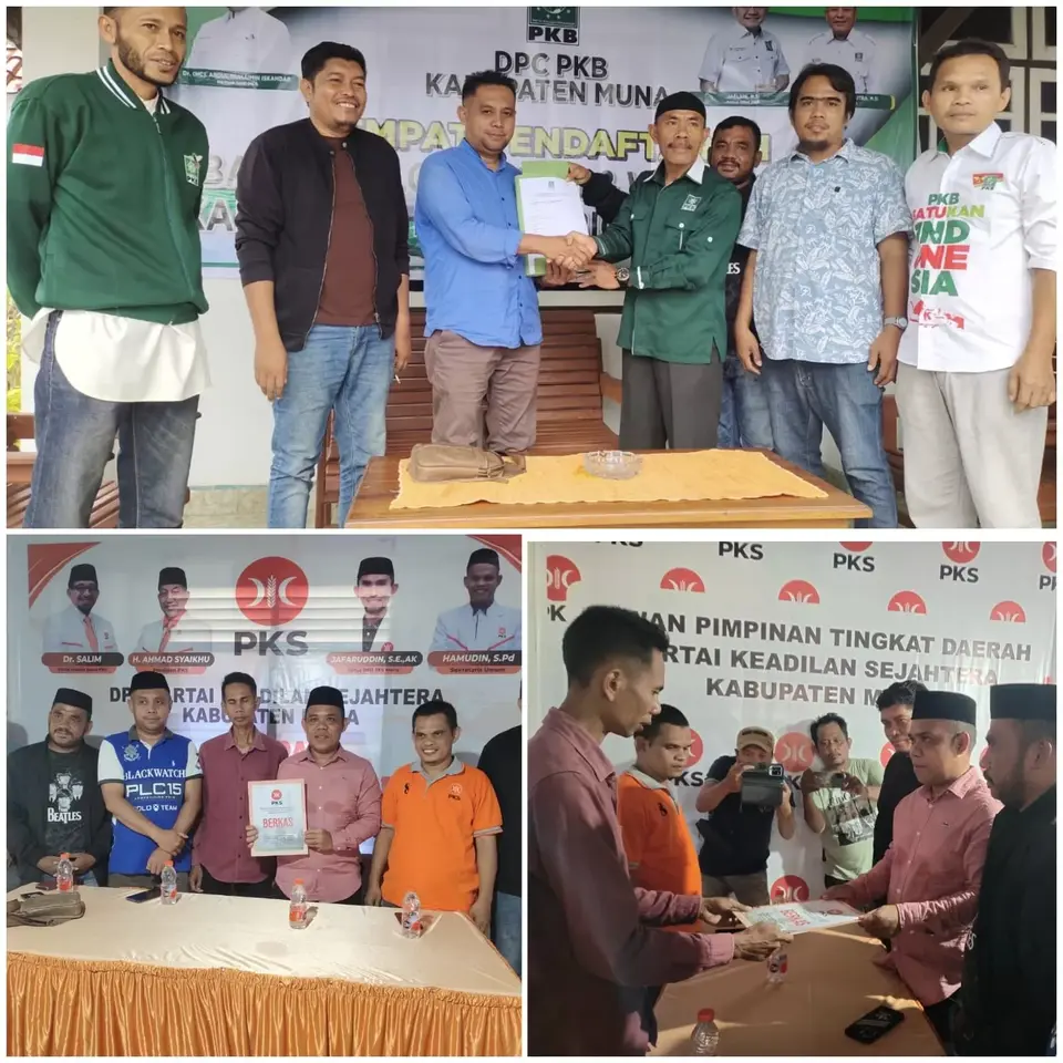 Setelah Terdaftar di Tiga Partai Calon Petahana Bupati Muna Bachrun Bidik PKS dan PKB