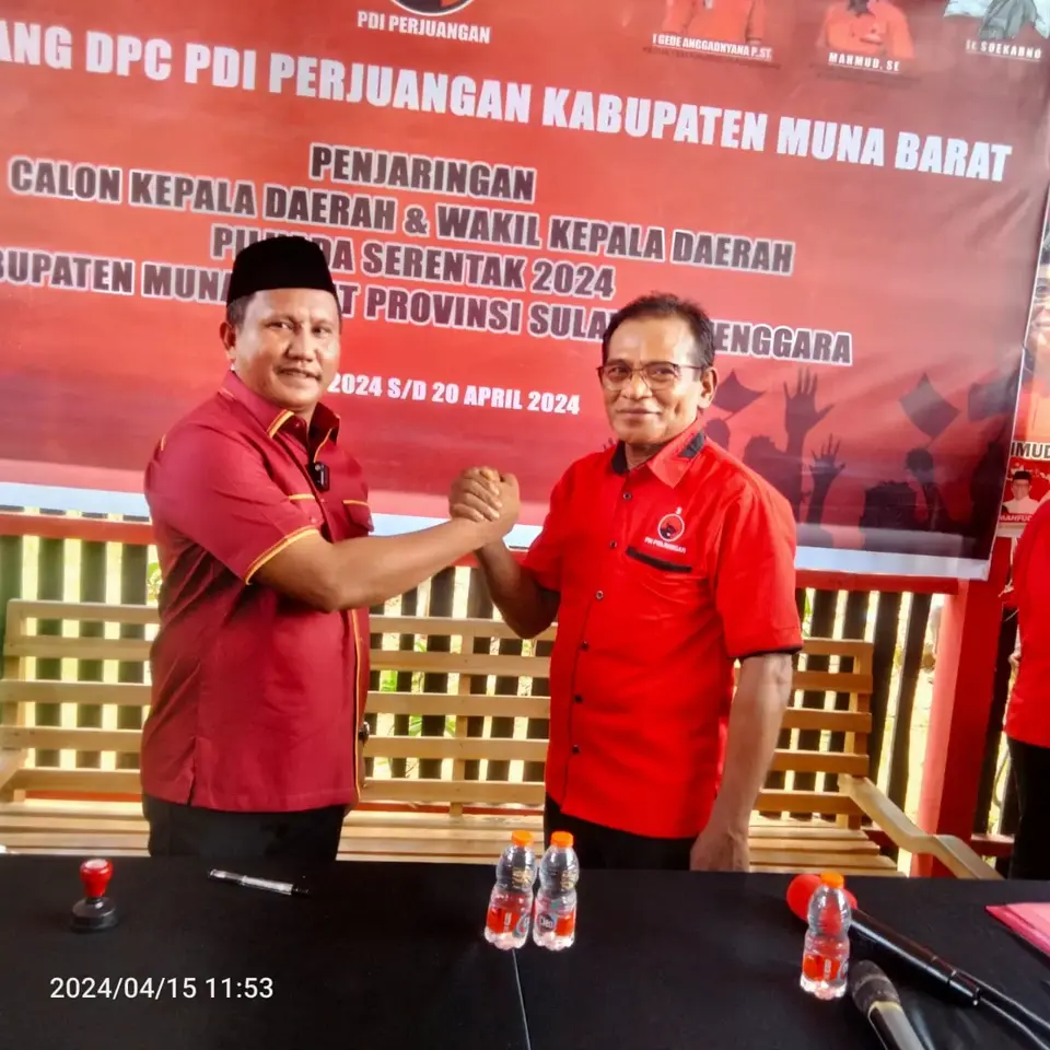 Kutipan "Manis" Ketua DPC PDIP Mubar untuk La Ode Darwin