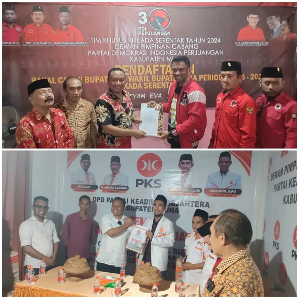 Siap Bertarung di Pilkada Muna, Ringa Jhon Resmi Daftar di Empat Partai Politik