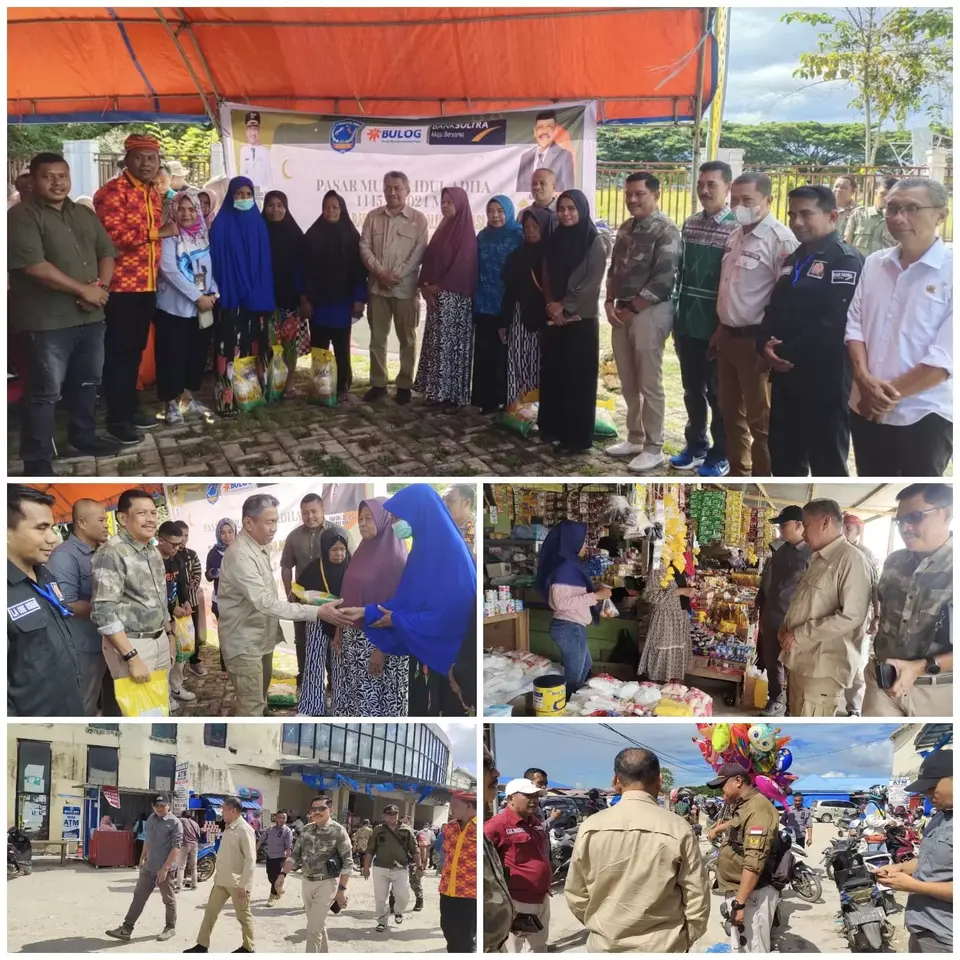 Jelang Lebaran Plt. Bupati Pantau Harga Sembako di Pasar Laino dan Buka Pasar Murah