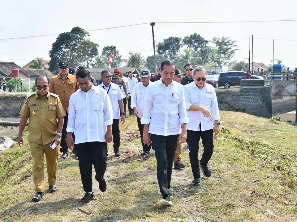 Presiden Didampingi Mentan Amran Akselerasi Pompanisasi di Lampung