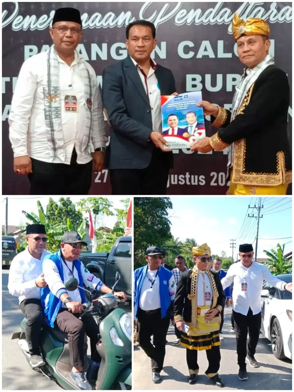 Cabub RAHMAN - AJB Resmi Mendaftar, Berkasnya Dinyatakan Lengkap Oleh KPUD Muna