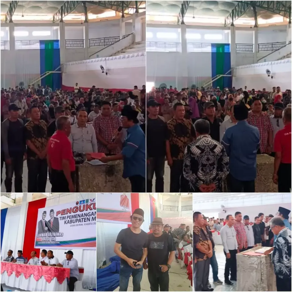 Tim Pemenangan Di Muna Dikukuhkan, Program Bedah Rumah Jadi Unggulan Cagub LA - IDA