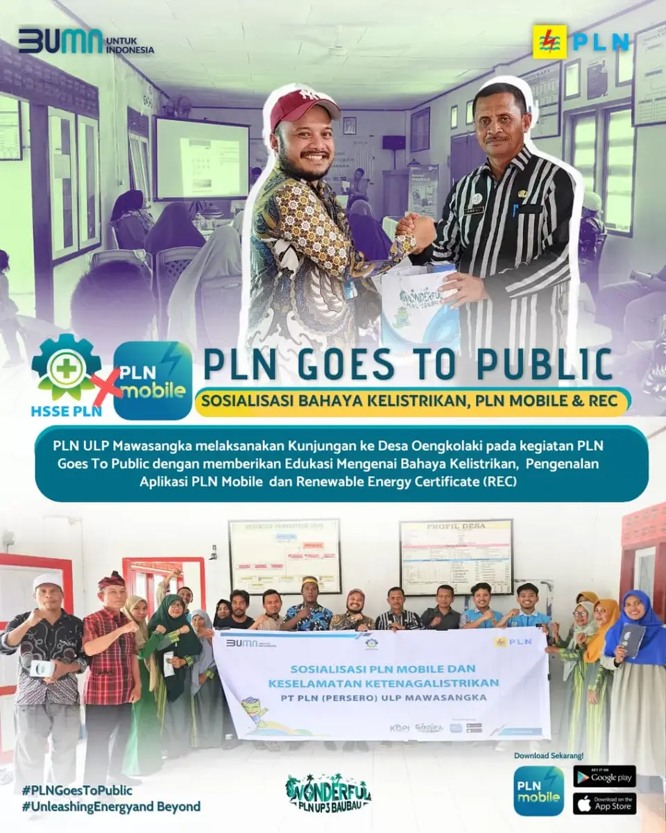 PLN Goes To Public Sosialisasi Bahaya Kelistrikan, PLN Mobile & Rec