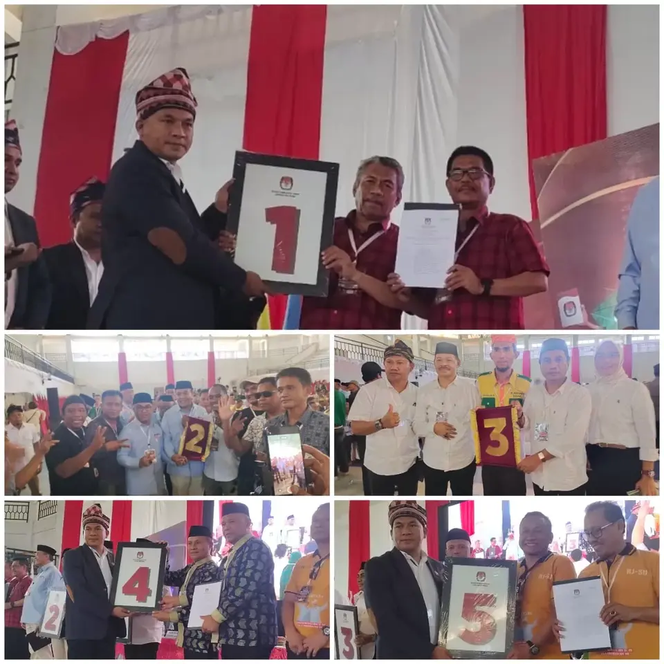 KPUD Muna Undi Nomor Urut, Makna Angka Menurut Masing-Masing Pasangan Calon