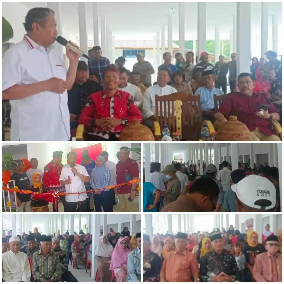 Plt Bupati Muna Resmikan Pasar Desa Labunia Disaksikan Ribuan masyarakat Wakorsel