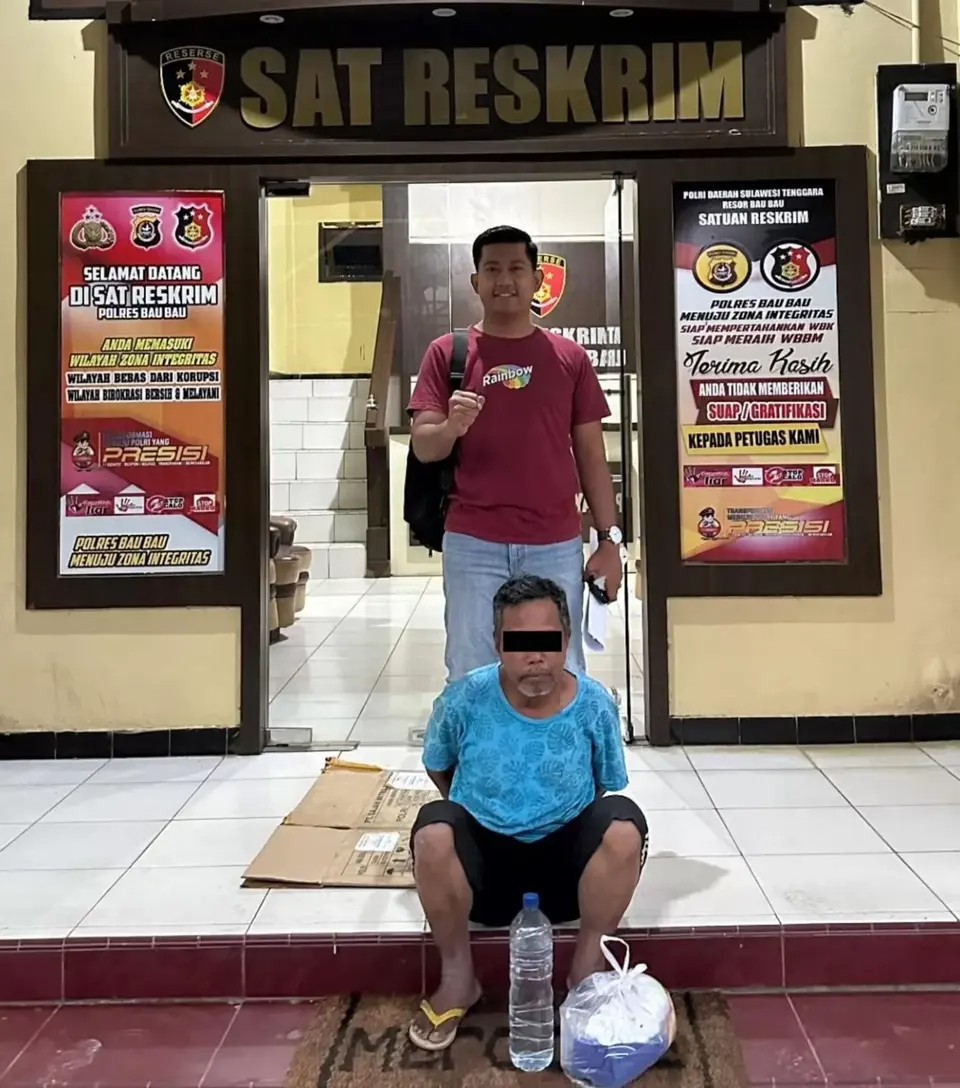 Polres Baubau Amankan Pelaku Pencuri Rokok