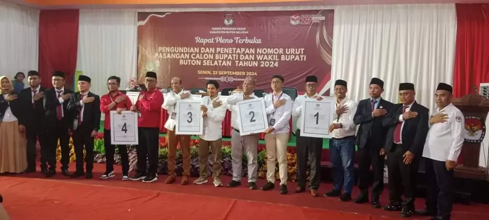 Pengundian Nomor Urut Paslon, KPU Busel Jamin Integritas