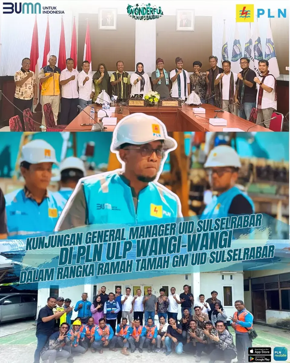 Kunjungan Stakeholder, PLTD Wangi-wangi dan Ramah Tamah GM UID Sulselbar di ULP Wangi-wangi