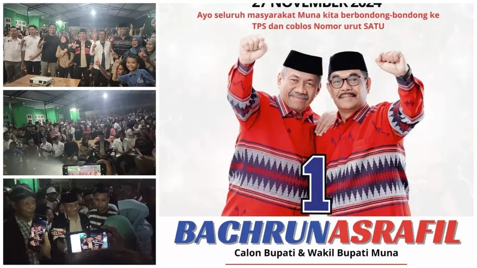 Hasil Real Count Internal, Bachrun - Asrafil Menang 45,74 %