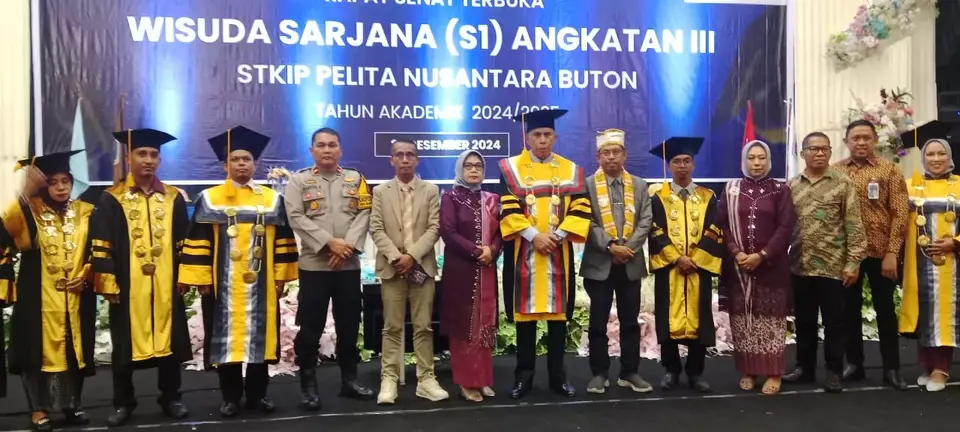 STKIP Pelnus Buton Kukuhkan 281 Wisudawan