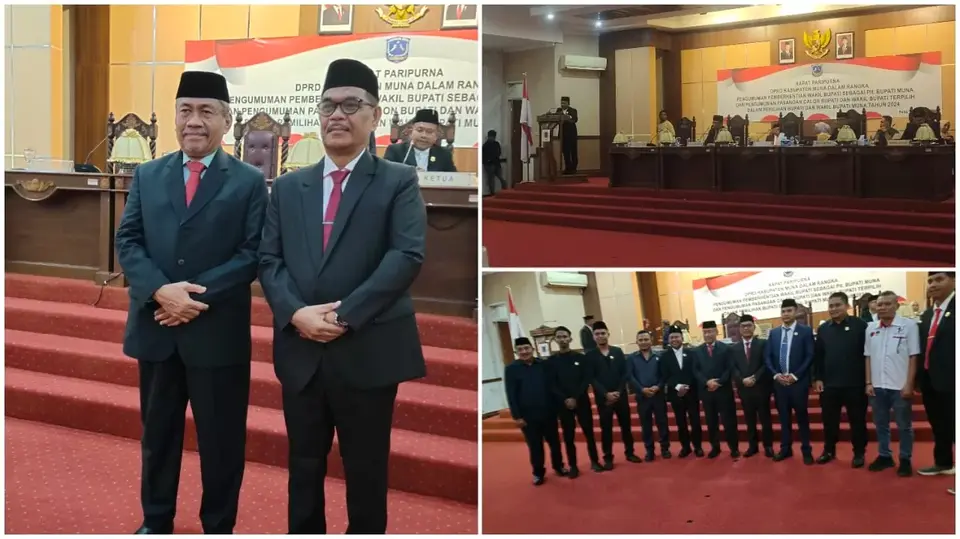 DPRD Mengumumkan Bachrun Dan La Ode Asrafil Sebagai Bupati Dan Wakil Bupati Muna Terpilih
