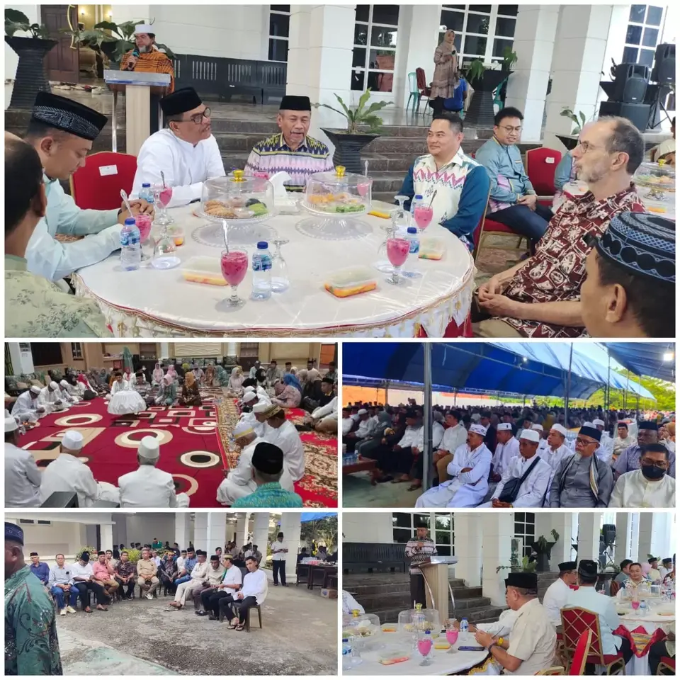 Hari Perdana Bertugas, Bupati Dan Wakil Bupati Muna Gelar Syukuran Dan Buka Puasa Bersama
