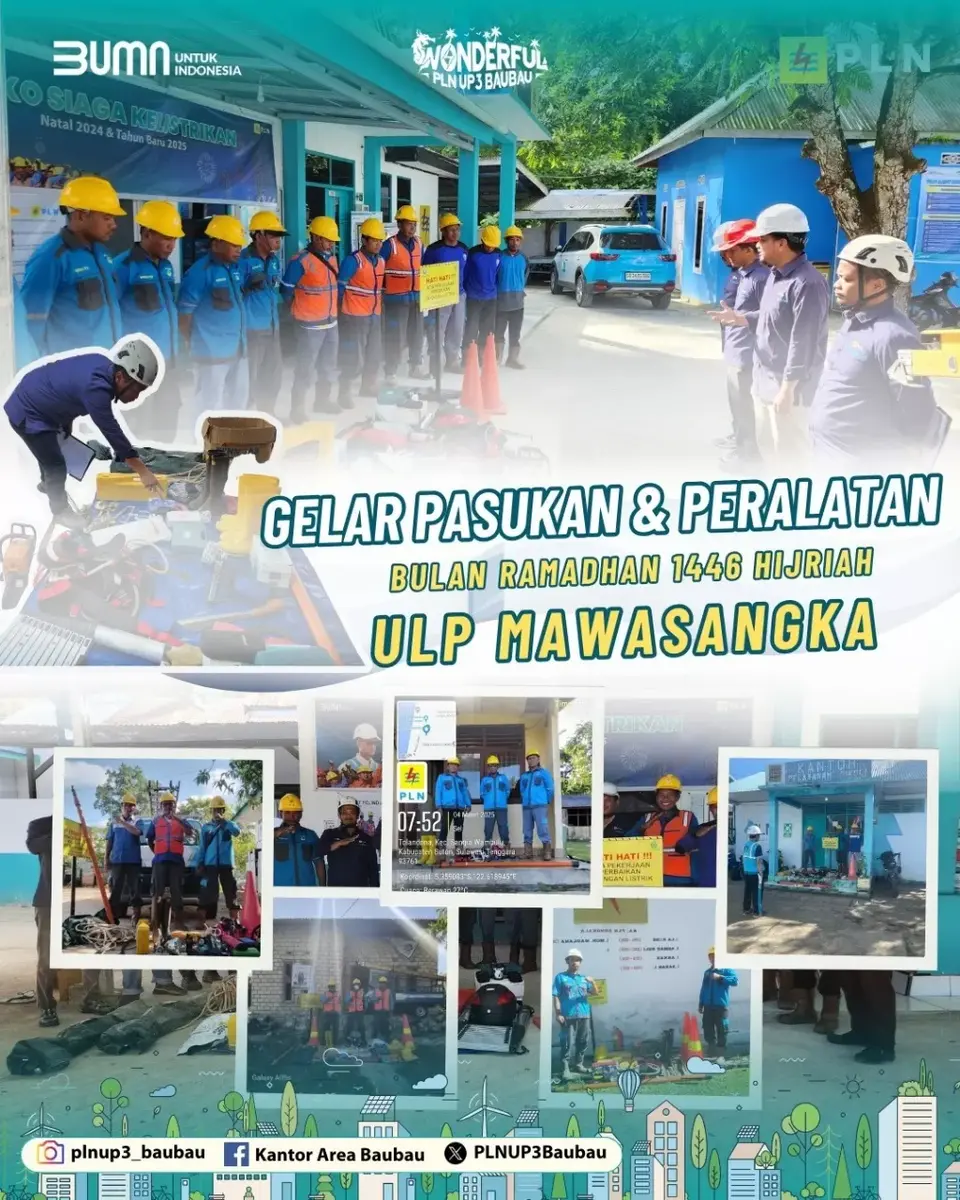 PLN ULP Mawasangka Gelar Pasukan dan Peralatan Menyambut Ramadhan 2025
