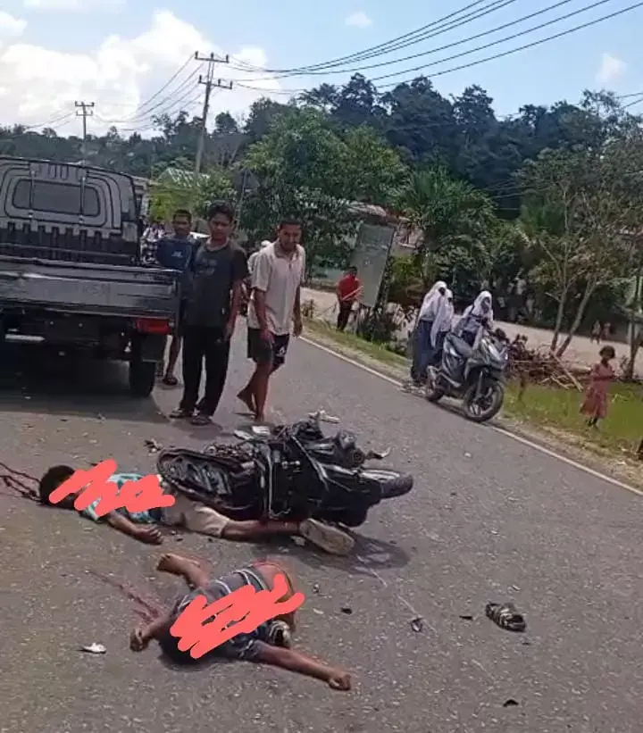 Tabrak Mobil Pick Up, Dua Anak di Bawah Umur Meninggal Dunia