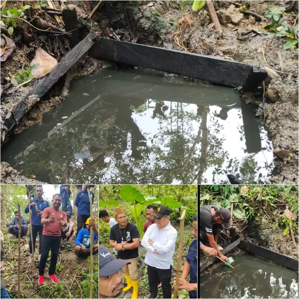 Bupati dan Wabup Muna Tinjau Langsung Penemuan Sumur Minyak di Desa Moolo