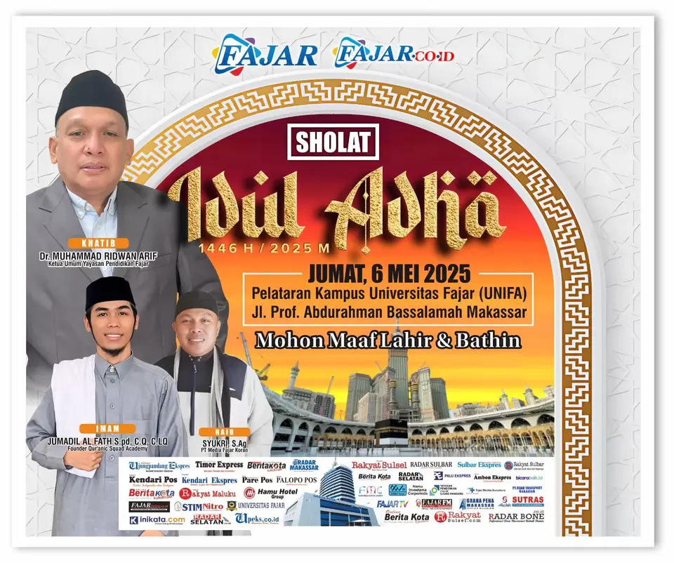 Khatib Shalat Idhul Adha 1446 H di Kampus UNIFA, Dr. Muhammad Ridwan Arif, Pemimpin Visioner Majukan Pendidikan Tinggi