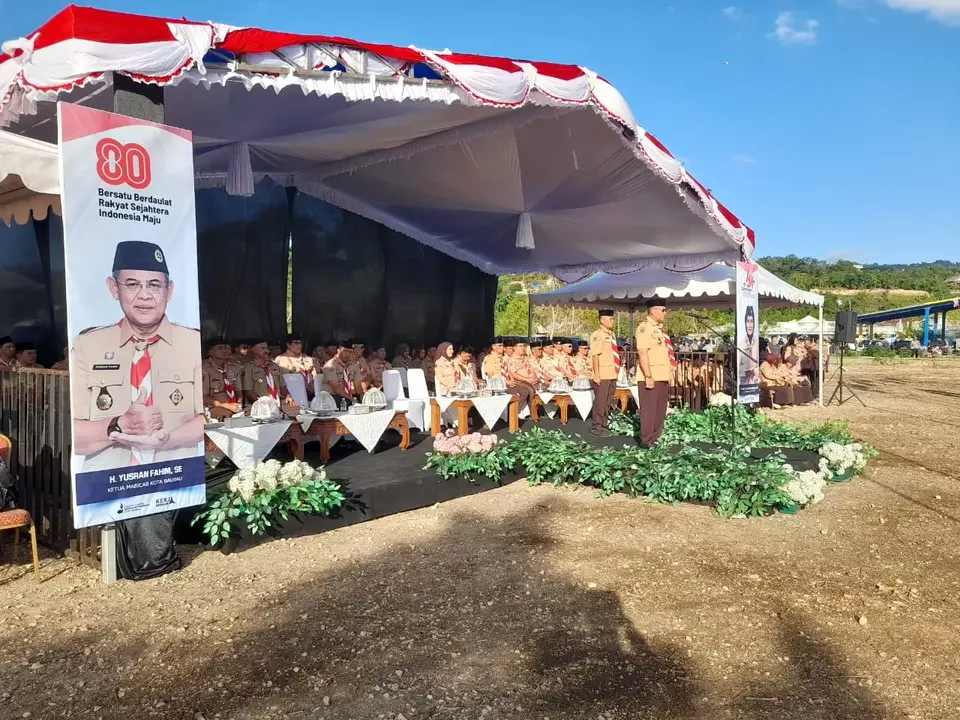 Wali Kota Baubau Pimpin Upacara Hari Pramuka ke-64