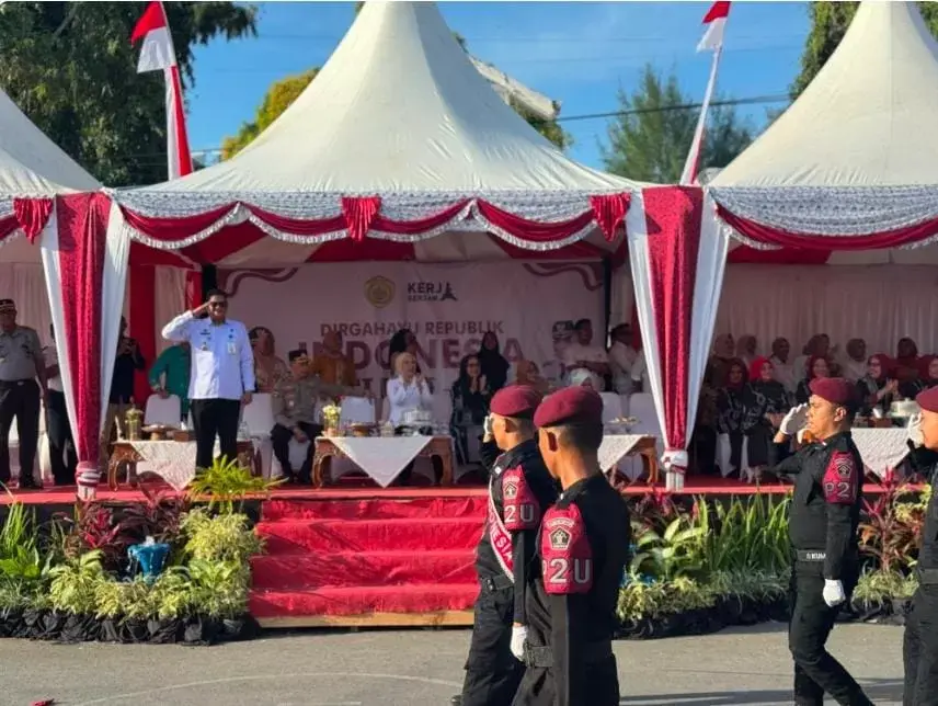 Barisan GJI Lapas Baubau Semarakan HUT Kemerdekaan RI Ke-80