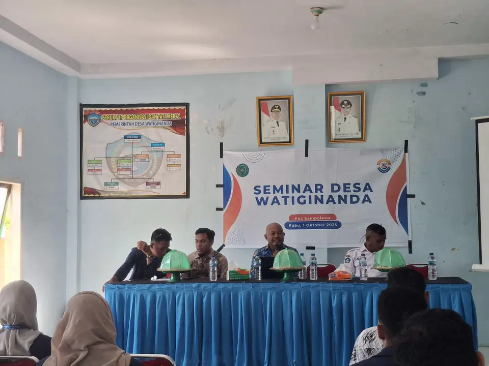 Seminar Desa Bersama Mahasiswa KKN UM Buton Desa Watiginanda, Siap Jalankan Proker