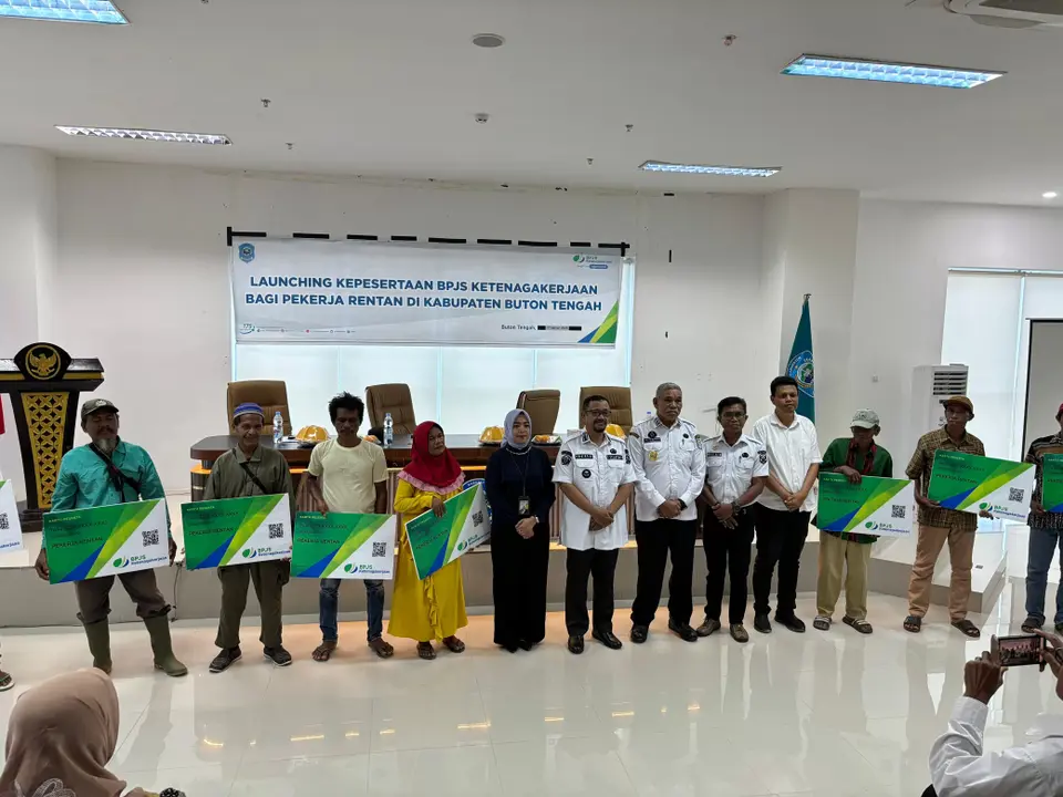 Pemkab Buton Tengah Resmi Launching BPJS Ketenagakerjaan bagi Pekerja Rentan
