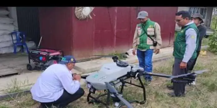 Kementan Dorong Modernisasi Pertanian, Petani CSR Kapuas Dilibatkan Operasikan Drone