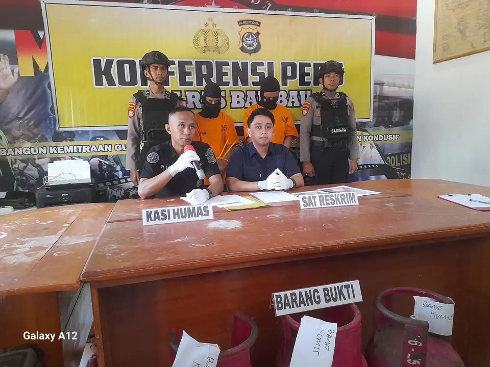 Dua Pemuda di Baubau Diringkus Polisi Usai Gasak Tabung Gas Milik Kedai