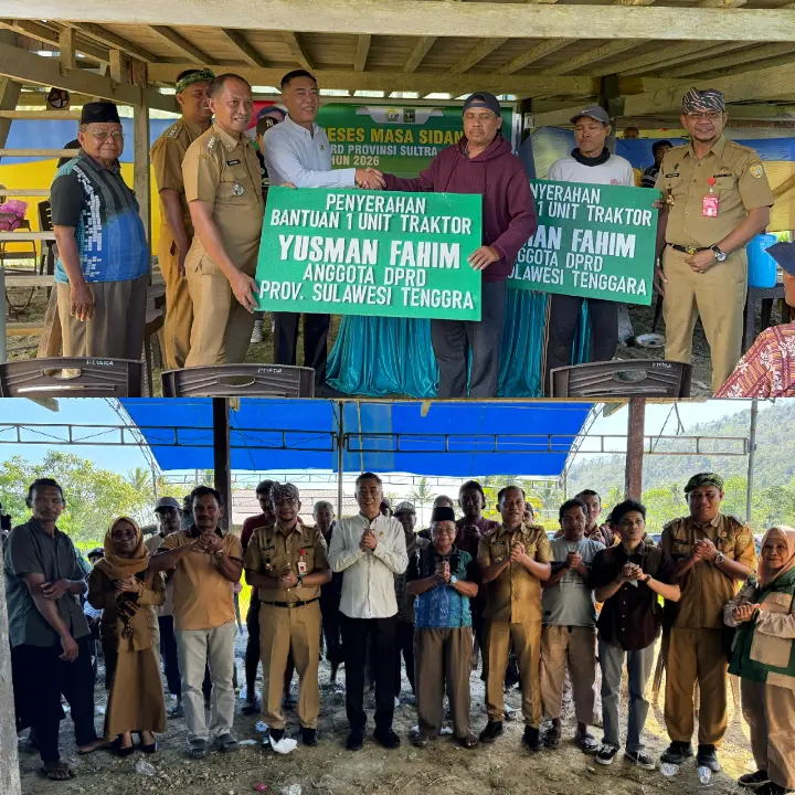 Reses di Kampeonaho, Yusman Fahim Serahkan Dua Unit Hand Traktor untuk Petani